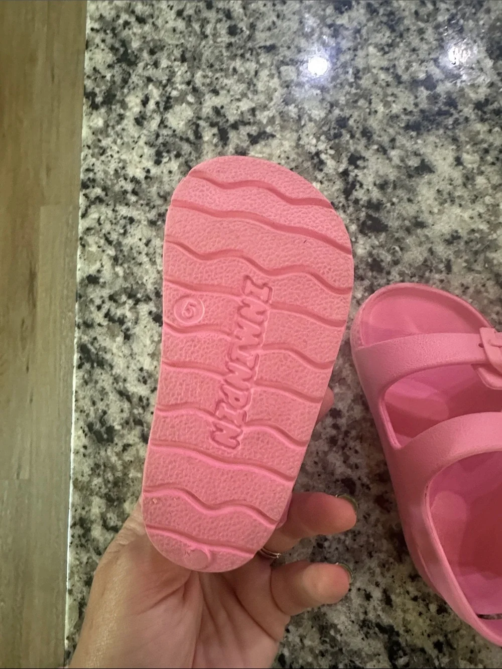 Kids Pink Adjustable Buckle Sandals - worn once perfect condition
